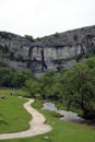 Malham Cove landscape in Yorkshire Dales Royalty Free Stock Photo