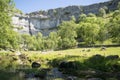 Malham Cove Yorkshire Dales National Park Tourist Attraction Royalty Free Stock Photo