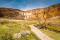 Malham Cove in Malhamdale Royalty Free Stock Photo