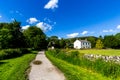 Beautiful landscape in Mahlam village, Yorkshire Dales, England, UK Royalty Free Stock Photo