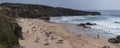 Malhao beach on Alentejo coastline Royalty Free Stock Photo