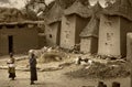 Mali, Africa - Dogon village and typical mud buildings