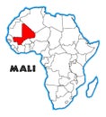 Mali Africa Map