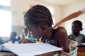 Mali - Closeup portrait of a female black student