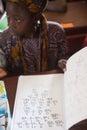 Mali - Closeup portrait of a female black student