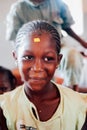 Mali - Closeup portrait of a female black student