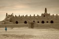 Mali, Djenne - January 25, 1992: Mosques built entirely of clay