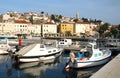 Mali Losinj Harbour and Town, Croatia Royalty Free Stock Photo