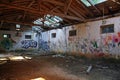 Mali Losinj,Croatia,demolished former JNA army depots,2