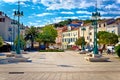 Mali Losinj square colorful architecture