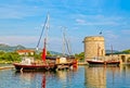 Mali Ston on Peljesac peninsula Royalty Free Stock Photo