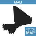 Mali vector map with title