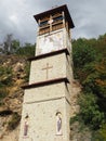 Mali Zvornik, Serbia, September 29, 2022 The Church of the Holy Cross, or Mali Ostrog, a place of worship in the rock was carved