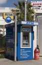 ATM machine in Malia town centre, Crete, Greece