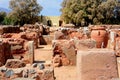 Malia ruins buildings, Crete. Royalty Free Stock Photo