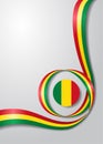 Malian flag wavy background. Vector illustration.