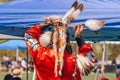 Powwow. Native American man in Full Regalia. Chumash Day Powwow and Intertribal Gathering