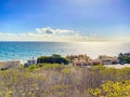 Malibu California Coastline houses Pacific Ocean