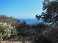 Malibu Hiking Paths by Pacific Ocean