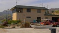 Malibu Lifeguards Headquarter at Zuma Beach - MALIBU, USA - MARCH 29, 2019 Royalty Free Stock Photo