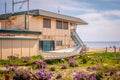 Malibu Lifeguards Headquarter at Zuma Beach - MALIBU, USA - MARCH 29, 2019 Royalty Free Stock Photo