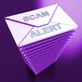 Malicious Emails Spam Malware Alert 3d Rendering