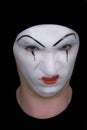 Malicious mime on black background Royalty Free Stock Photo