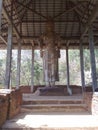 Maligawila awalokitheshwara lord budhdha statue in sri lanka. Royalty Free Stock Photo