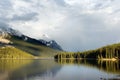 Maligne lake Royalty Free Stock Photo