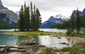 Maligne Lake Royalty Free Stock Photo