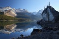 Maligne lake, Jasper national park Royalty Free Stock Photo