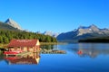 Maligne lake in Jasper national park, Alberta, Canada