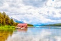 Maligne Lake in Jasper National Park in Alberta Canada