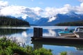 Maligne Lake, Jasper National Park, Canada Royalty Free Stock Photo