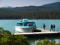 Maligne Lake Jasper NP Royalty Free Stock Photo