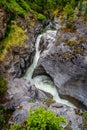 Maligne River in the Maligne Canyon in Jasper National Park