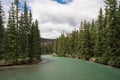 Maligne river - Long exposure version Royalty Free Stock Photo