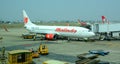 Malindo airplane parking at the airport