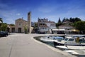 Malinska coastal sidewalk on the island Krk in Croatia