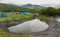 Malkinskie thermal mineral springs in Kamchatka