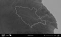Malko Tarnovo outlined, Bulgaria. Grayscale Royalty Free Stock Photo