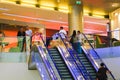 Moving staircase and kids playground in a mall 