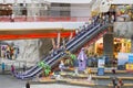 Moving staircase and kids playground in a mall 