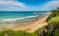 Mallacoota beach in Victoria, Australia, in the summer