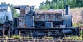 Malleable No.5 saddle tank steam engine with rusting paintwork Royalty Free Stock Photo