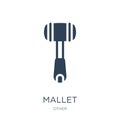 mallet icon in trendy design style. mallet icon isolated on white background. mallet vector icon simple and modern flat symbol for Royalty Free Stock Photo