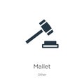 Mallet icon vector. Trendy flat mallet icon from other collection isolated on white background. Vector illustration can be used