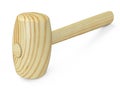 Mallet with wooden handle