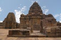 Mallikarjuna Temple, rear view, Pattadakal temple complex, Pattadakal, Karnataka. Kasivisvesvara temple is seen on the left.