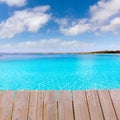 Mallorca Marques beach Es Trenc Estany Estanque Royalty Free Stock Photo